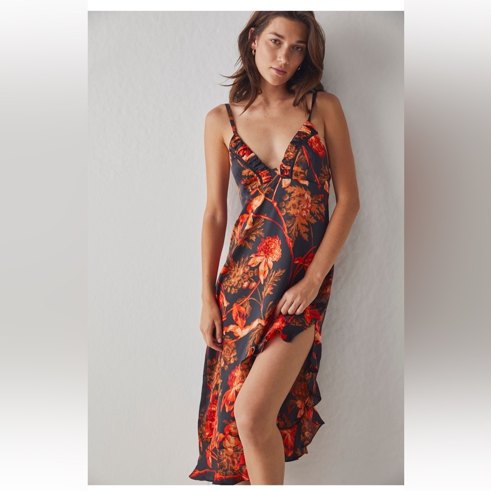 Free People Midnight Milan Slip Dress